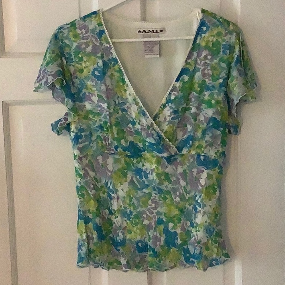 Colorful Floral Blouse